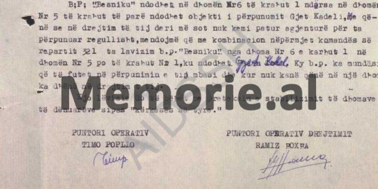 “Për bandën e Xhevdet Mustafës dhe për Enver Hoxhën, bënë komentet e tyre, Gjet Kadeli, Daut Gumeni, Spartak Ngjela dhe Uran Kalakula, duke thënë…”/ Raporti i agjentit “Shkëmbi”, Burrel, 1982