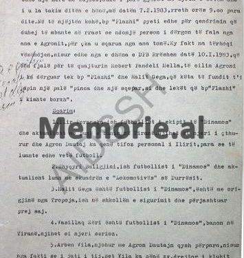 “Rrugës për Skoci, qëndruam në Austri, ku Agron Hazbiu me mua e Vasillaq Zërin, shkuam te ambasada jonë në Vjenë, ku ai la një zarf të mbyllur dhe…”/ Denoncimi i shokut të skuadrës së “Dinamos”!