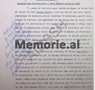 “Kryetari i Degës së Brendshme, më tha; na trego çfarë di ti, për veprimtarinë armiqësore të Ramiz Alisë, se do të lirojmë nga burgu, ndryshe do të zhdukim… ”! Relacioni sekret i vitit 1983