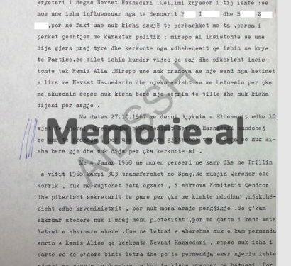 “Kryetari i Degës së Brendshme, më tha; na trego çfarë di ti, për veprimtarinë armiqësore të Ramiz Alisë, se do të lirojmë nga burgu, ndryshe do të zhdukim… ”! Relacioni sekret i vitit 1983