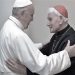 Pope Francis, with the Albanian Cardinal Ernest Simoni, for the blessing ‘Urbis et Orbi’ on the occasion of Easter, 2023