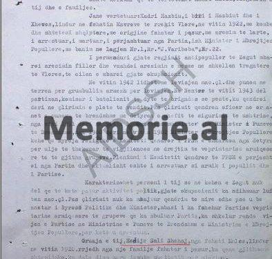 “Agron Hazbiu me disa shokë të ekipit ‘Dinamo’, si Çoçoli, Ben Vila etj., te shtëpia e tij, kanë bërë mbrëmje vallëzimi, me magnetofon e këngë të huaja dhe…”/ Raporti sekret i B.p. “Dinamo”, 10 tetor ‘82
