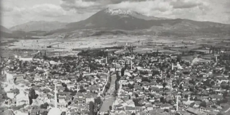 Fotografi me pamje të Prizrenit