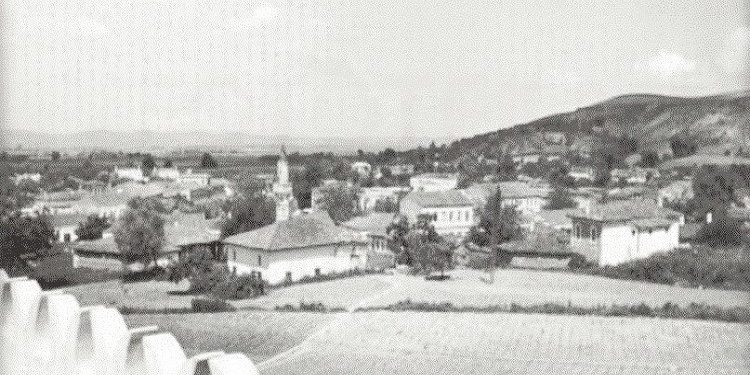 Fotografi me pamje nga qyteti i Lushnjes në vitet 1920-1926