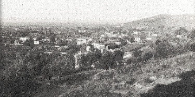 Fotografi me pamje nga qyteti i Lushnjes në vitet 1920-1926