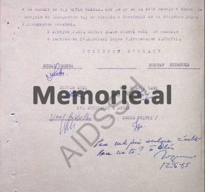 “Kur Agron Aranitasi, do vijë në Rrëshen për të sjellë fëmijët te ish- gruaja e tij, do përgjojmë banesën e Medin Çollakut, pasi ai…”/ Relacioni i Degës së Brendshme të Mirditës, qershor ’83