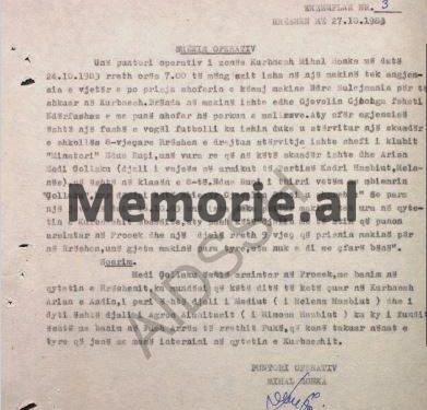 “Kur Luigj Gjini, i bërtiti; puno, se je mësuar me çokollata, Agroni i tha; ne vlonjatët, armikut, i digjnim shtëpinë, i vrisnim djemtë dhe…”/ Raporti i B.p. “Marteli”, Kurbnesh 1983