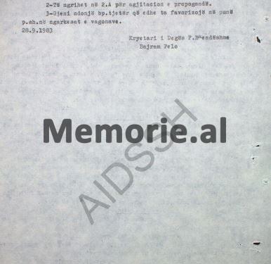 “Kur po i rregulloja frigoriferin Agron Hazbiut, ai më tha; fshatari hante mish kur kishte derrin dhe lopën, që i bënte 10 kg. qumësht, kurse tani…”/ Relacioni i Degës së Brendshme Mirditë, qershor ’83