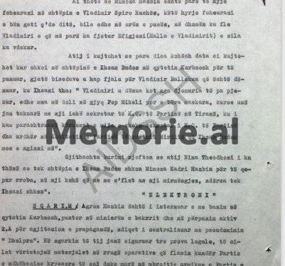 “Nga versionet e ngritura rezultoi se, Agron Hazbiu, mund të ketë gjetur vdekjen, nga dy punëtorët, G.Sh. dhe P.B. që ishin me të, pasi ata…”/ Relacioni sekret për ngjarjen tragjike e 28 janarit 1989
