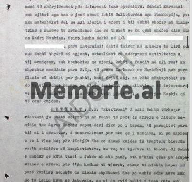 “Nga versionet e ngritura rezultoi se, Agron Hazbiu, mund të ketë gjetur vdekjen, nga dy punëtorët, G.Sh. dhe P.B. që ishin me të, pasi ata…”/ Relacioni sekret për ngjarjen tragjike e 28 janarit 1989