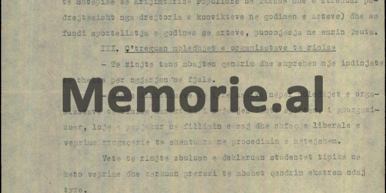 Relacioni sekret: “Studentët dolën në ballkon, duke kënduar me kitarë dy këngë dashurie sentimentale, me tekste të rëndomta ordinere dhe…”! / Ngjarja te konvikti i Institutit të Arteve, në ’89-ën