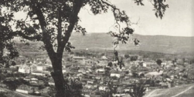 Fotografi me pamje nga qyteti i Korçës në vitet 1910-1940