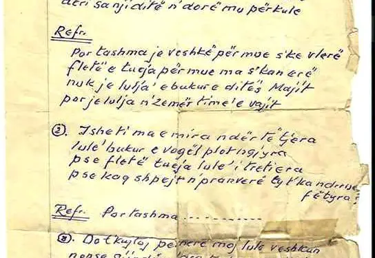 “Në Festivalin e RTSH-së, ja ndryshuan titullin e këngës dhe i vënë emrin e nipit të Enverit, në ‘99-ën, një ‘kantautor’ korçar, ja përvetësoi…”! / Historia e trishtë, e autorit të “Lulja e Majit”!