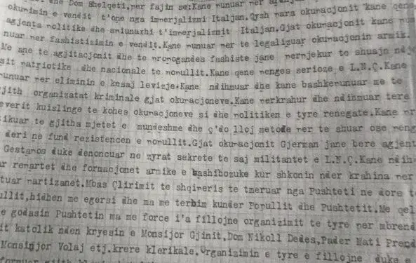 “Zef Gjeto Pllumbi, xhakua, ka krye të tretin kurs Theollogjik, ka t’ekzekutuar, Mark Mirin e Zef Mirin dhe t’arrestuar, djalin e dajës…”/ Zbulohen dokumentet e gjyqit të fratit të famshëm