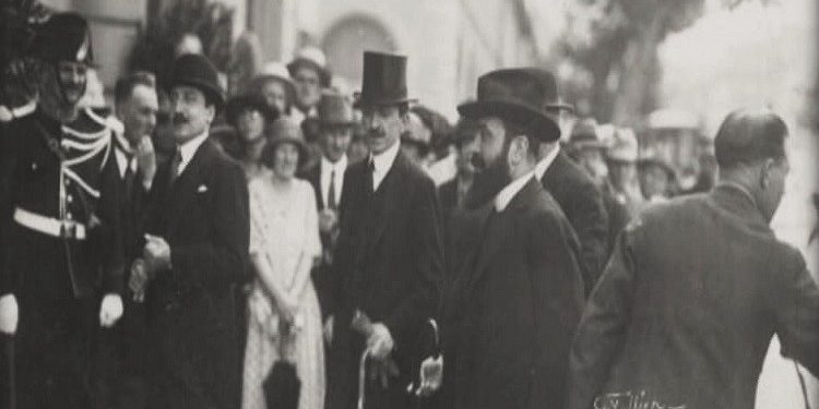 Anëtarët e delegacionit shqiptar në Konferencën e Gjenevës F.Noli, B.Blishishti, H Mosi në vitet  1921-1924