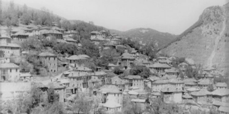 Fotografi të ndryshme me pamje të fshatit Dardhë të Korçës