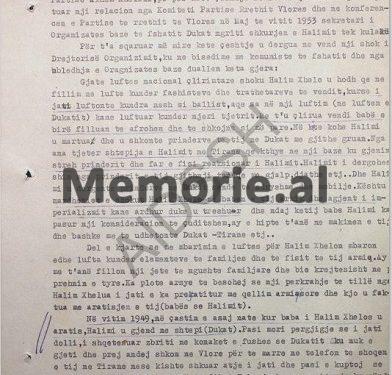 “Marrëdhëniet e shokut Halim Xhelo, me babën e tij, armik e agjent i imperializmit, kanë ardhur duke u trashur dhe Halimi, ka pasur një konsideracjon të çuditshëm për të…”!/ Letrat nga Dukati për Kadri Hazbiun