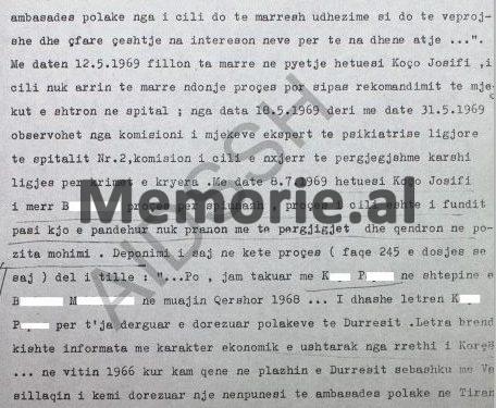 “Unë kam firmosur në hetuesi, të gjitha ato që më ka kërkuar Koço Josifi, nën efektin e torturave që na ka bërë mua dhe gruas time polake, Barbara Gluc…”/ Dosja e Sigurimit e vitit 1982