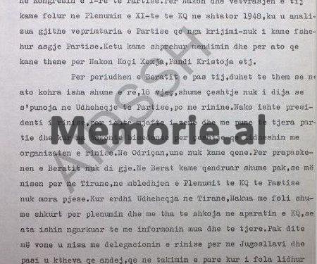 “Panajot Plaku dhe çdo armik që ne e kemi dënuar, s’do të guxonin të bisedonin as me mua dhe as me Maqon, kur dihej besnikëria ime para Partisë…”/ Zbulohet letra e Liri Belishovës, në ’82-in