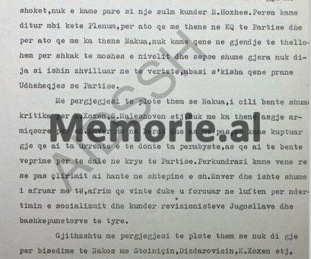 “Panajot Plaku dhe çdo armik që ne e kemi dënuar, s’do të guxonin të bisedonin as me mua dhe as me Maqon, kur dihej besnikëria ime para Partisë…”/ Zbulohet letra e Liri Belishovës, në ’82-in