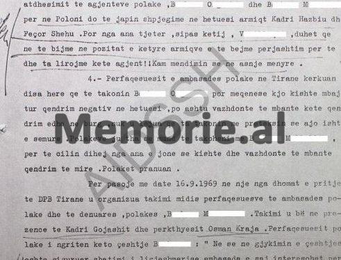 “Unë kam firmosur në hetuesi, të gjitha ato që më ka kërkuar Koço Josifi, nën efektin e torturave që na ka bërë mua dhe gruas time polake, Barbara Gluc…”/ Dosja e Sigurimit e vitit 1982