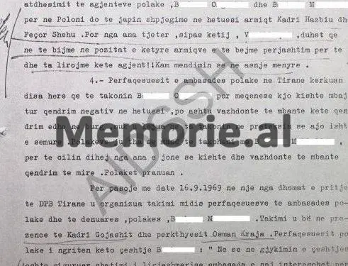 “Unë kam firmosur në hetuesi, të gjitha ato që më ka kërkuar Koço Josifi, nën efektin e torturave që na ka bërë mua dhe gruas time polake, Barbara Gluc…”/ Dosja e Sigurimit e vitit 1982