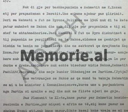 “Panajot Plaku dhe çdo armik që ne e kemi dënuar, s’do të guxonin të bisedonin as me mua dhe as me Maqon, kur dihej besnikëria ime para Partisë…”/ Zbulohet letra e Liri Belishovës, në ’82-in