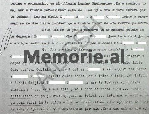 “Unë kam firmosur në hetuesi, të gjitha ato që më ka kërkuar Koço Josifi, nën efektin e torturave që na ka bërë mua dhe gruas time polake, Barbara Gluc…”/ Dosja e Sigurimit e vitit 1982
