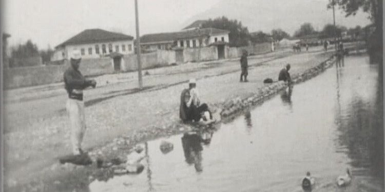 Pamje nga liqeni i Shkodrës në vitet 1920