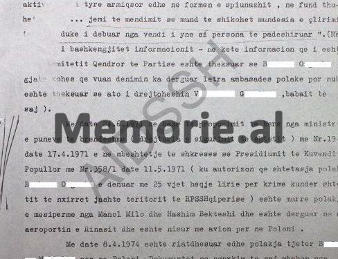 “Unë kam firmosur në hetuesi, të gjitha ato që më ka kërkuar Koço Josifi, nën efektin e torturave që na ka bërë mua dhe gruas time polake, Barbara Gluc…”/ Dosja e Sigurimit e vitit 1982