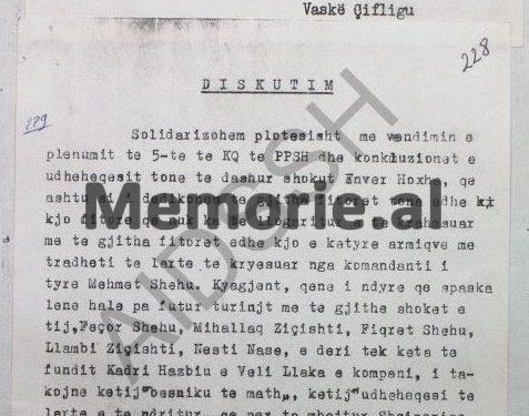 “Përse Mehmet Shehu me Kadri Hazbinë, mbajtën drejtor të Tiranës, Halim Xhelon, një kurvar, mëndjemadh e prepotent, i cili…”/ Letra e ish-oficerit të Sigurimit, Hekuran Pobrati, në ’82-in