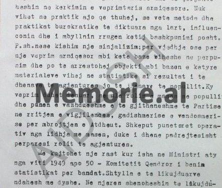 “Që kur ishte sekretar i parë shoku Rrapo Dervishi, i kam thënë se; Perikli Sheti, merr para për operacionet dhe nuk e fusin në burg, pasi…”/ Letra e ish-oficerit të Sigurimit, Hekuran Pobrati, në ’82-in