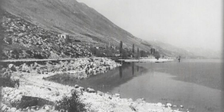 Pamje nga liqeni i Shkodrës në vitet 1920