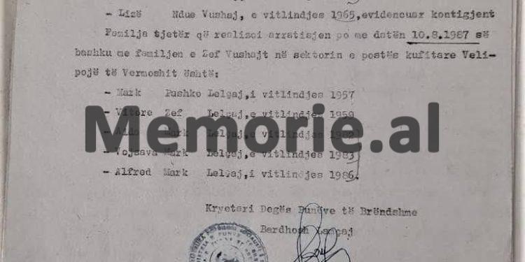 Letra sekrete për Foto Çamin: “Si na u arratisën për në Jugosllavi, dy familjet me 17 persona, nga Vermoshi, pasi ata…”?! / Relacioni i Kryetarit të Hetuesisë së Përgjithshme, 10 gusht 1987