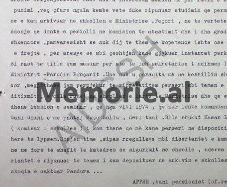“Feçor Shehu nxori jashtë N., e cila takoi të dashurin e saj në Patra dhe ajo kishte shoqe të ngushtë K.P., mike e Feçorit, mjeke te lagja…”/ Letra e Mark Dodanit, për Hekuran Isain, në ’82-in