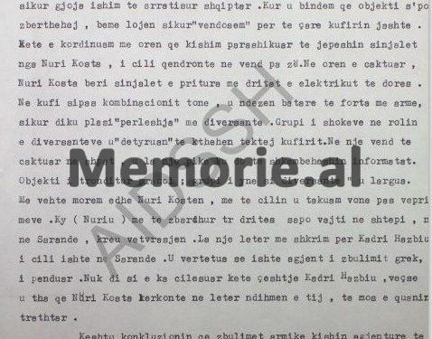 “Rexhep Kolli, më ngarkoi të vrisja Myslym Ketën, pasi tregoi urdhrin të firmosur nga Beqir Balluku dhe Kadri Hazbiu, sepse Lymi…”/ Letra e Mark Dodanit për Hekuran Isain, në ’82-in