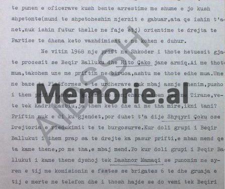 “Një prift në Shkodër në ’68-ën, na tha se Beqir Balluku e Hito Çako janë armiq dhe kur unë shkova e bisedova me Kadrinë, ai…”/ Zbulohet letra e gjeneralit Xhule Çiraku, në shtator ‘83