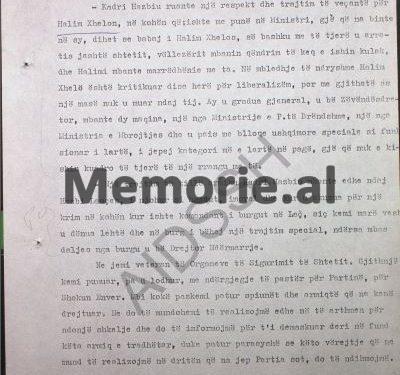 “Ahmet Jegeni vdiq në hetuesi, pa u dënuar, kurse me urdhër të Kadri Hazbiut e Feçorit, edhe mbas dënimit, Kiço Ngjela e Rrahman Përllaku, mbaheshin…”/ Letra e ish-gjeneral Nevzat Haznedarit, në ’82-in