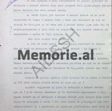 “Mehmet Shehu na tha se; në këtë kasafortë të vogël, keni një dokument, që nuk duhet ta dini, por kur të vdes unë…”/ Zbulohet letra e Kadri Hazbiut për Enverin, tetor ‘82
