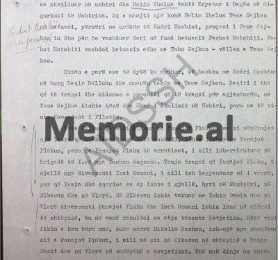 “Teme Sejko edhe pse u torturua, nuk foli asgjë dhe i lidhur me litar, gati i vdekur u muar në makinë me shofer Jorgo Bimo, e u çua në rrugën e Dajtit, ku…”/ Letra e gjeneral Nevzat Haznedarit, në ’82-in