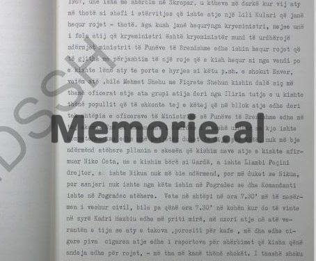“Enverit, po deshe, çoj një divizion në Pogradec, mua këtu, m’i zhduk rojet, kur të bëhesh kryeministër ti m…, mbaj një regjiment në Durrës…”/ Sherri i Mehmet Shehut, me komandantin e Gardës, në ’67-ën