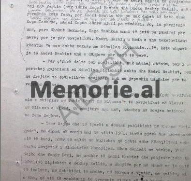 “Teme Sejko edhe pse u torturua, nuk foli asgjë dhe i lidhur me litar, gati i vdekur u muar në makinë me shofer Jorgo Bimo, e u çua në rrugën e Dajtit, ku…”/ Letra e gjeneral Nevzat Haznedarit, në ’82-in