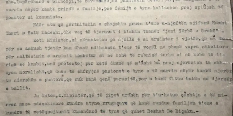 “Disa djelmosha të armatosun, të vetëquejtun të ‘Rinisë së Ballit, erdhën natën n’shtëpinë t’eme, zunë gruen e vajzën dhe i…”/ Letra e Prof. Xhuvanit, për ministrin Xhafer Deva, 6 maj 1944