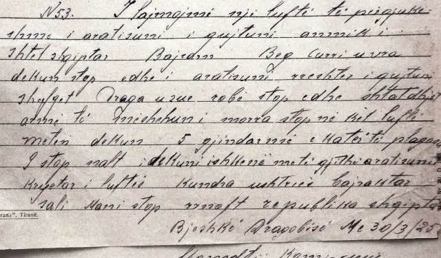 “Kjo ministri e konsideron detyrë morale, t’ju falënderojë për kujdesin që treguat në vrasjen e Bajram Currit dhe lus kurdoherë sukses e…”/ Zbulohet telegrami i qeverisë së Zogut, 1 prill 1925