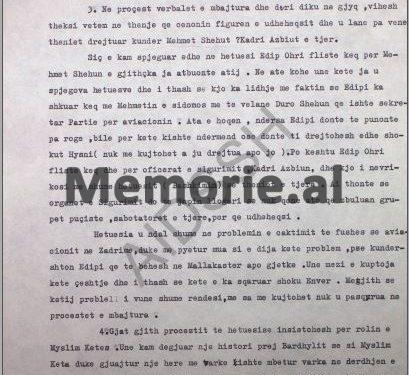 “Hetues Reshati, më kërkoj të pranoja atë që thoshte Sabri Pilkati, se Myslym Keta dhe ne, ishim për likujdimin fizik të Enver Hoxhës…”/ Letra e mikut të ngushtë të “Heroit të Popullit”