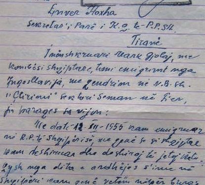 “Që nga dita e ardhjes sime në Shqipëri, nuk kam qenë asnjë ditë i lirë, por vetëm në kampe dhe burgje, ju lutem më ndihmoni që…”/ Letra për Enverin nga emigranti kosovar, në 1953-in