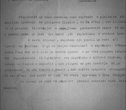 Drama e etërve dhe një letër dërguar Presidentit amerikan, Willson!