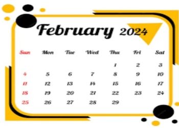 Historical Calendar February 1