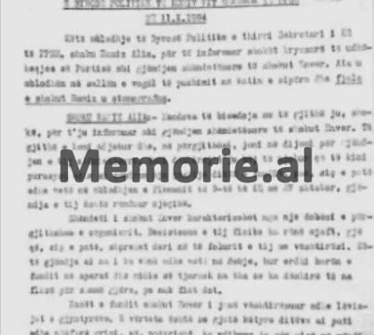 “Shtypi huaj, po flet shumë rreth gjendjes shëndetësore të shokut Enver, një gazetë greke, shkruante sikur kishte vdekur, kurse Tv Italian…”/ Mbledhja e Byrosë në ’84-ën, për sëmundjen “Komandantit”
