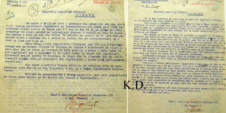 “Koçi Xoxe na urdhëroi që kosovarët t’i dorëzoheshin jugosllavëve, ne se pritëm mirë këtë urdhër dhe nga informatat, disa të riatdhesuar…”/ Raporti i Zoi Themelit, për ‘Masakrën e Tivarit’, prill 1945